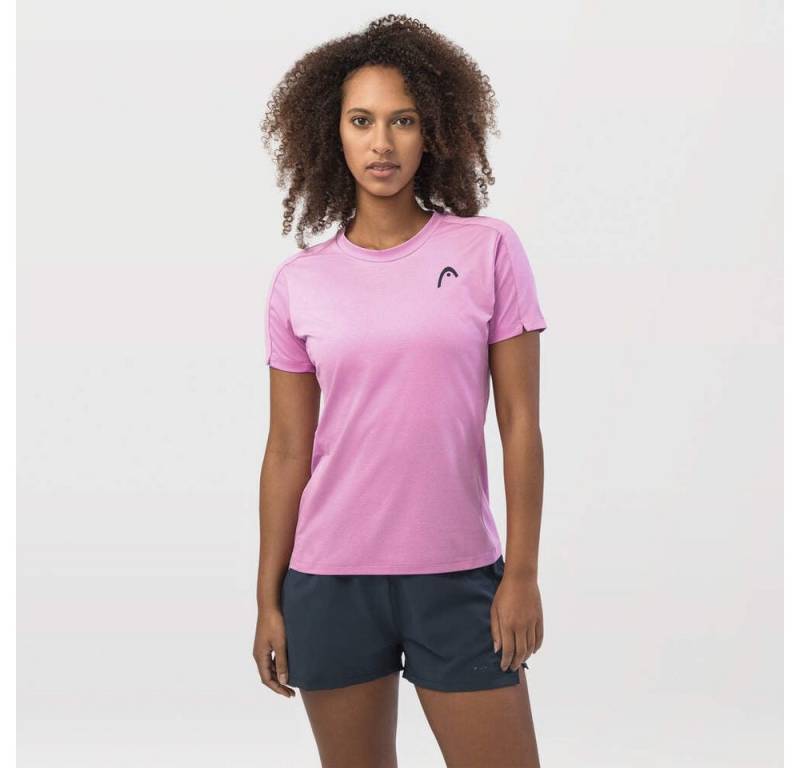 Head Tennisshirt Play Tech Uni (Mesh-Einsätze) pink Damen von Head