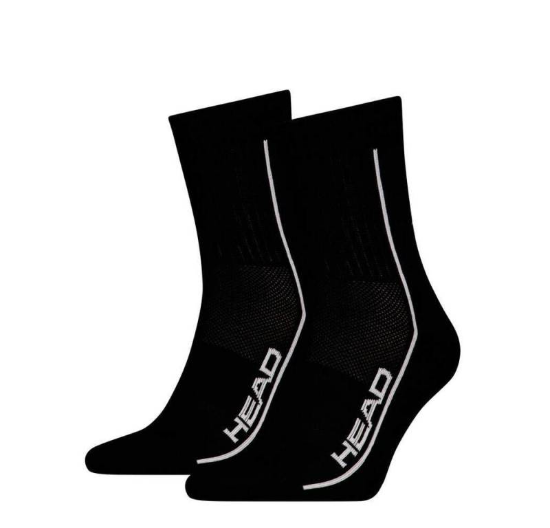 Head Tennissocken 2P Performance Crew (Mischgewebe) schwarz - 2 Paar von Head
