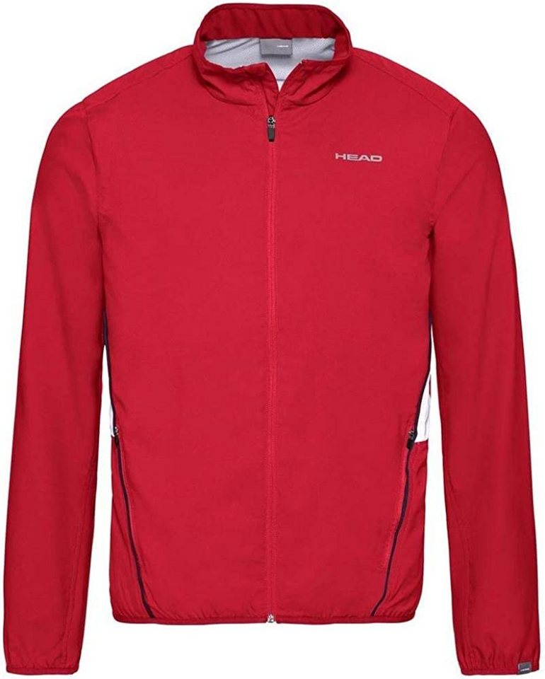 Head Trainingsjacke Jacket B rot saugstarkes Twillgewebe von Head