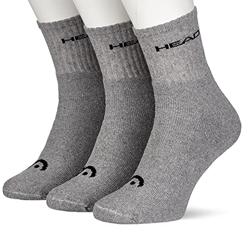 Head Unisex Short Socken, Grau, 35/38 (3er Pack) von HEAD