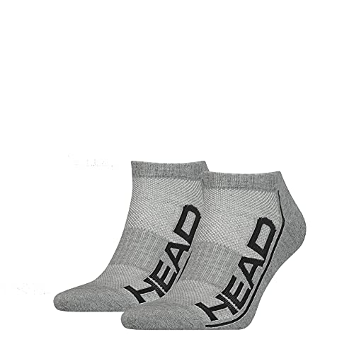 Head Unisex Sneaker Socken, Grau, 43/46 (2er Pack) von Head