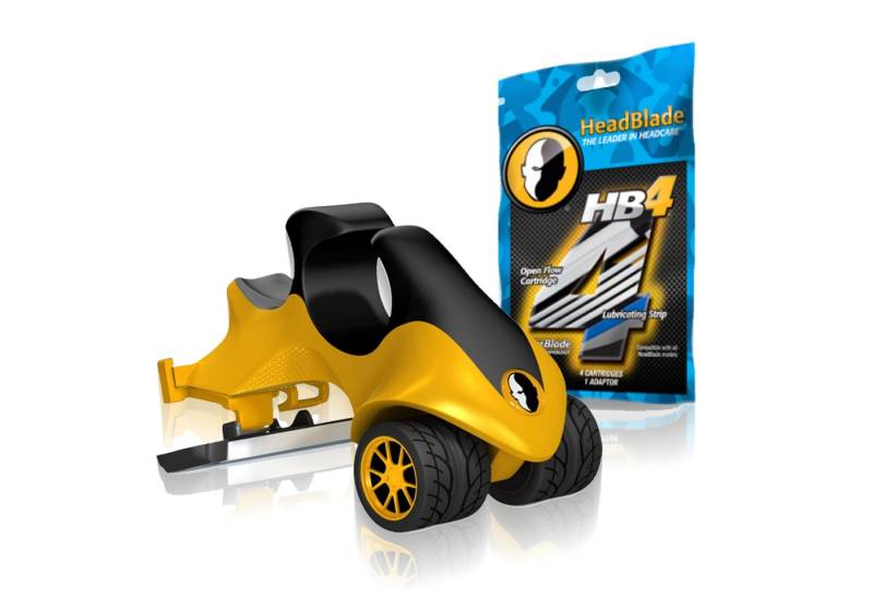 HeadBlade Körperrasierer Kopfrasierer, 2-tlg., ATX Razor Original + HB4 Rasierklingen Ultra-Präzisionsklingen, Glatze Kopf Ganzkörper Rasur Rasierer Nassrasur Nassrasierer von HeadBlade