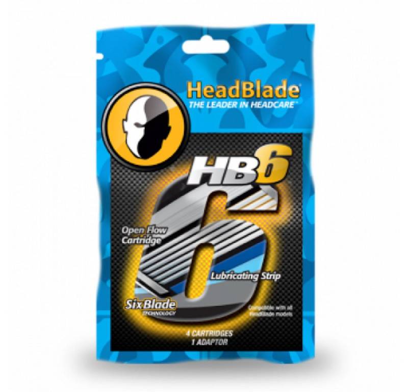 HeadBlade Rasierklingen Ultra-Präzisionsklingen für die Kopfrasur, HB6, + gratis HB4/HB6 Adapter von HeadBlade