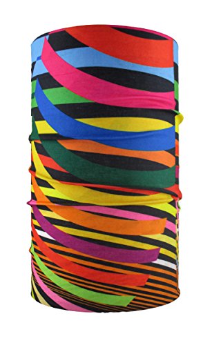 HeadLOOP Multifunktionstuch Bunte Streifen Loop Schlauchtuch Schal Halstuch Kopftuch Microfaser von HeadLOOP