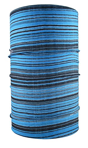 HeadLOOP Multifunktionstuch Stripes Schal Halstuch Kopftuch Mikrofaser (Blau) von HeadLOOP