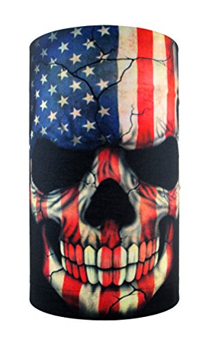 HeadLOOP Multifunktionstuch Totenkopf Schlauchtuch Schal Halstuch Kopftuch Microfaser von HeadLOOP