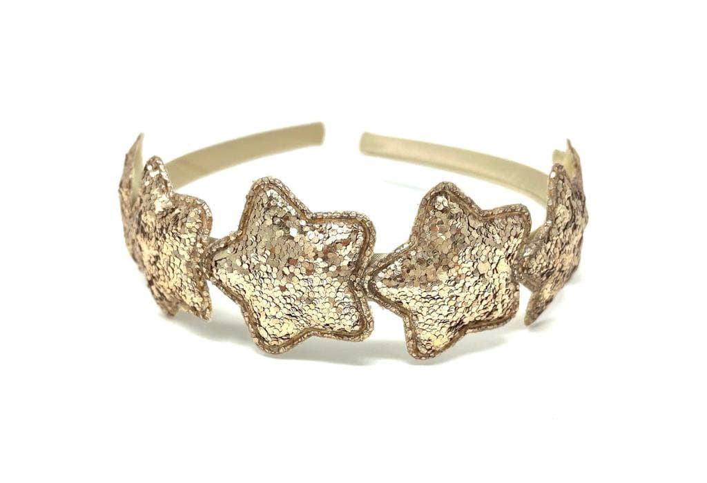 Gold Stern Stirnband Glitzer Weihnachtshaarband von HeadOverHeelsEst2014