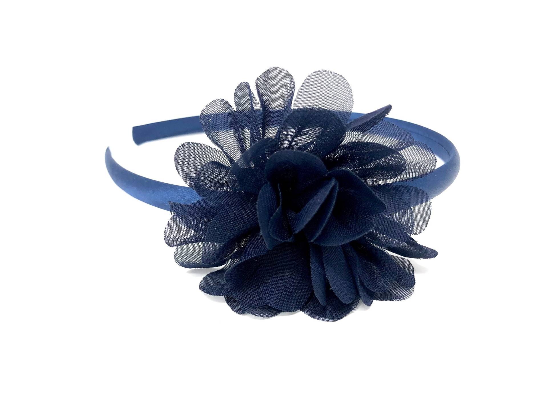 Navy Blau Blumen Stirnband von HeadOverHeelsEst2014