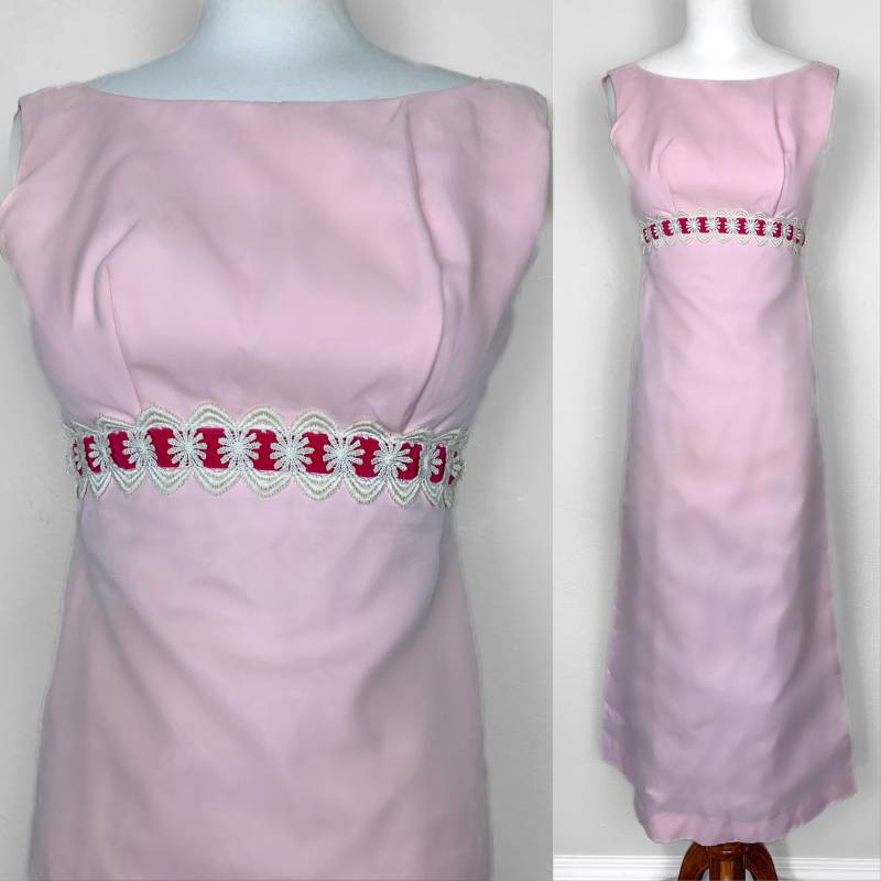 1960Er Jahre Brautjungfer Kleid Abendkleid || Midcentury Empire Taille in Voller Länge 1960Er Jahre Brautjungfer Kleid Abendkleid || Midcentury Empire Taille in Voller Länge von HeadToSewVintage