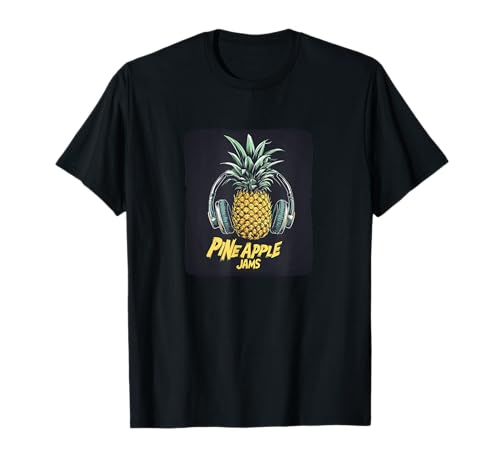 Sommerananas mit Marmelade und Sound für Jungen und Mädchen T-Shirt Sommerananas mit Marmelade und Sound für Jungen und Mädchen T-Shirt von Headphones Pineapple