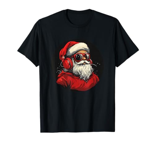 Cooles Kopfhörer Weihnachtsmann Kostüm für Jungen und Mädchen T-Shirt Cooles Kopfhörer Weihnachtsmann Kostüm für Jungen und Mädchen T-Shirt von Headphones Santa Claus
