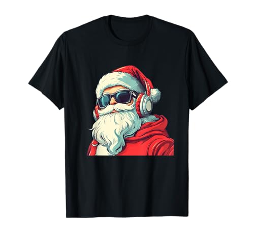 Weihnachtsmann, Stimmen in Weihnachtsstimmung für Erwachsene und Kinder T-Shirt Weihnachtsmann, Stimmen in Weihnachtsstimmung für Erwachsene und Kinder T-Shirt von Headphones Santa Claus