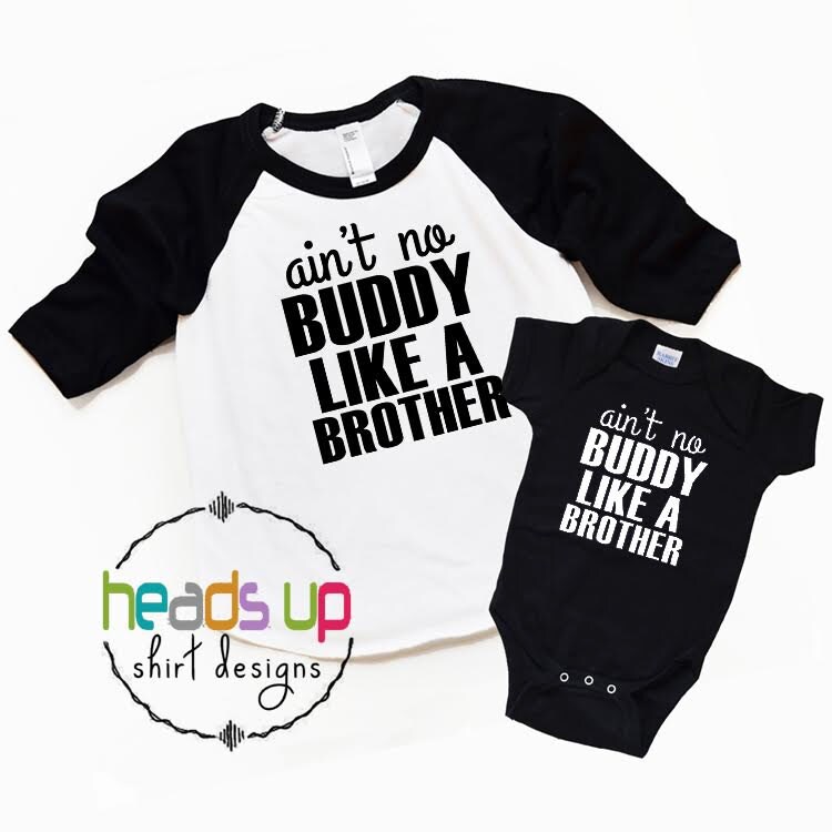Ist Nicht Keine Buddy Wie Ein Bruder Geschwister Set - Big Brother/Kleinen Shirts Brüder Trendy Neue Baby-Geschenk Passende von HeadsUpTwins
