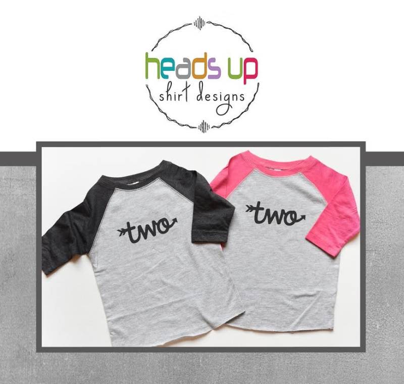 Zwei Geburtstag Shirts Zwillinge Boy/Girl - 2 Raglan 2. Twin Tees Zweite Passende T-Shirts Trendy von HeadsUpTwins