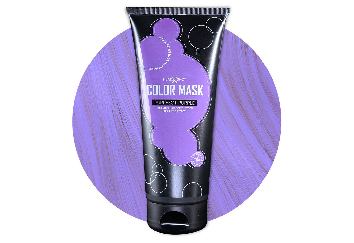 Headshot Hair Dye Haartönung Purrfect Purple Color Mask von Headshot Hair Dye