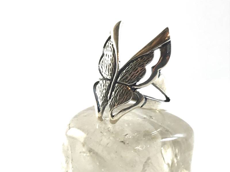 Großer Wunderschöner Schmetterling Ring in Sterling Silber Von Hand Gegossen Großer Wunderschöner Schmetterling Ring in Sterling Silber Von Hand Gegossen von HeadyTeddys