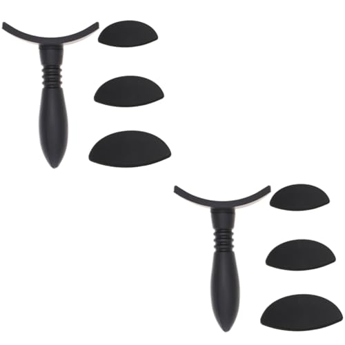 2 Sätze Lidschatten-Stempel Lidschattenversorgung auftragen fauler Lidschatten Lazy Lidschatten-Tool lidschatten stempel set Make-up- für Mädchen Augen Make-up-Tool Black Healeved von Healeved