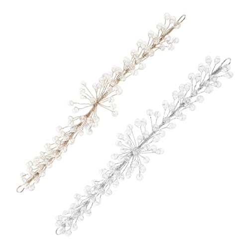 2 Stücke Kristall Braut Haar Zubehör Hochzeit Kopfschmuck Strass Haar Reben Tiara Kopfschmuck Für Hochzeit Bräute Und Frauen von Healeved
