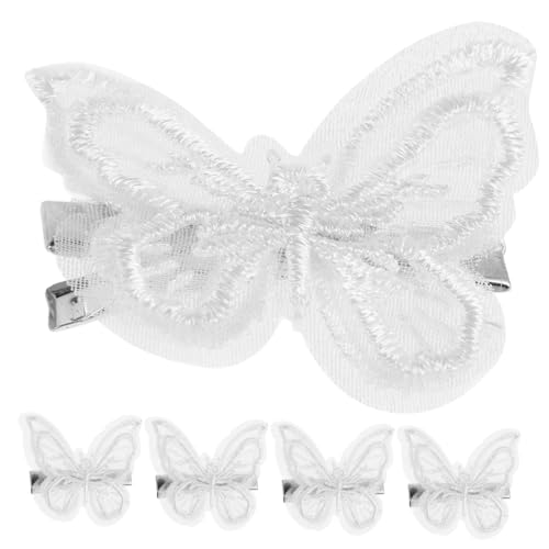 Healeved 5stücke Schmetterlinge Haarspangen Mit Spitze Und Stickerei Weiße Schmetterlings-haarnadel Für Mädchen Haar-accessoires Für Partys Und Besondere Anlässe Healeved 5stücke Schmetterlinge Haarspangen Mit Spitze Und Stickerei Weiße Schmetterlings-haarnadel Für Mädchen Haar-accessoires Für Partys Und Besondere Anlässe von Healeved