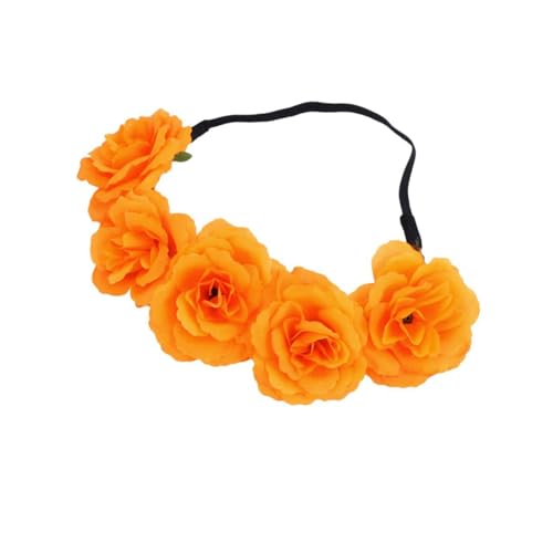 Healeved Halloween-stirnbänder 5 Stück Stoffmaterial Blumen-kopfbedeckung Tag Der Toten Stirnband Für Party-dekorationen von Healeved