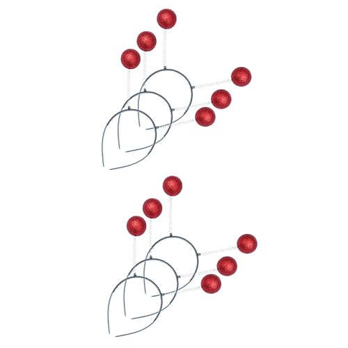 Healeved Sets Weihnachtsturban-stirnband Glitzerkugel-boppers Festliche Party-kopfbedeckung Kopfschmuck Für Jungen Und Mädchen Erwachsene Pcs von Healeved