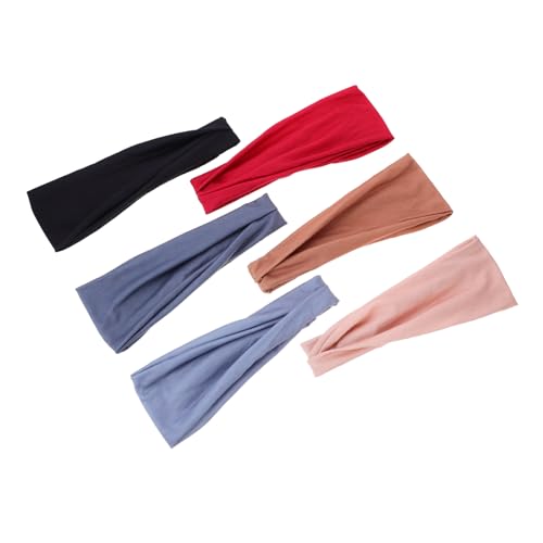Healeved 6stücke Yoga Und Sport-stirnbänder Für Damen Elastische Rutschfeste Schweißbänder Und Atmungsaktiv Und Komfortabel Für Training Und von Healeved