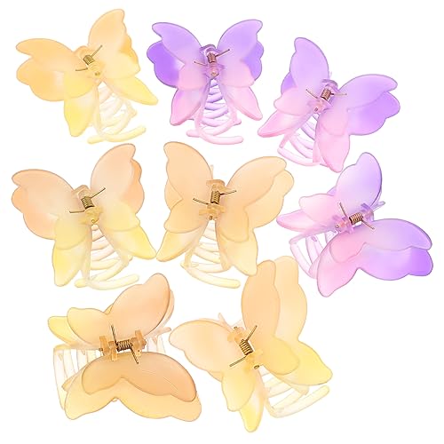 Healeved 8stücke Schmetterlings Haarklammern Pastellfarben Haarclips Für Frauen Mädchen Mit Schmetterling Form Für Locken Und von Healeved