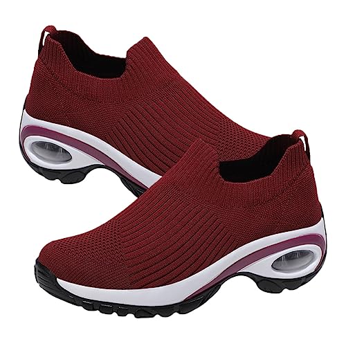 Healeved 1 Paar Atmungsfreie Schuhe Mit Niedrigem Top Ältere Turnschuhe Wanderschuhe Damen Outdoor-Sportschuhe Gelegenheitsschuhe Kletterschuhe Damen Sohle: Pu-Luftpolstersohle von Healeved