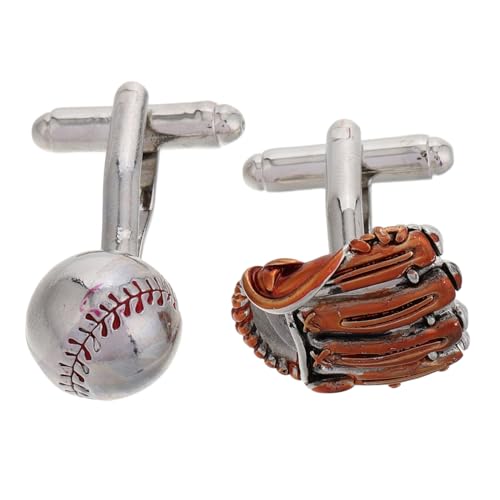 Healeved 1 Paar Baseballhandschuh-manschettenknöpfe Anzug Nieten Manschettenknöpfe Für Hemden Party Smoking Kostüm Manschettenknöpfe Mit Baseball- Kleidung Schmuck Metall Kupfer Silver Healeved 1 Paar Baseballhandschuh-manschettenknöpfe Anzug Nieten Manschettenknöpfe Für Hemden Party Smoking Kostüm Manschettenknöpfe Mit Baseball- Kleidung Schmuck Metall Kupfer Silver von Healeved
