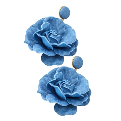 Healeved 1 Paar Blumenohrringe für Damen Trendige Farbenfrohe Stoffohrringe im Einzigartigen Sonnenblumen Design für Perfektes für Teenager Frauen von Healeved