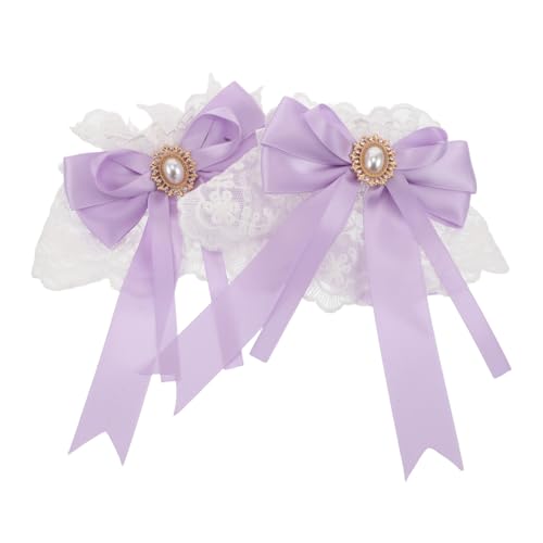 Healeved Spitzen-handgelenkmanschetten Mit Schleife Dekoratives Elastisches Armband Für Hochzeiten Teepartys Und Lolita-mode von Healeved