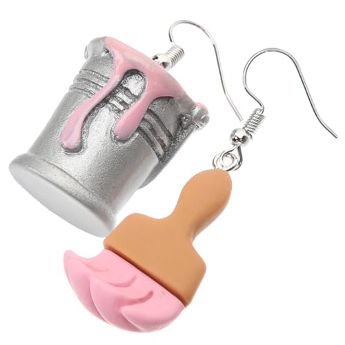 Healeved 1 Paar Einhorn Ohrringe Resin Asymmetrische Kreative Kunst Ohrringe im Design für Frauen Einzigartige Lustige Schmuckstücke für Teenager und Modebewusste von Healeved