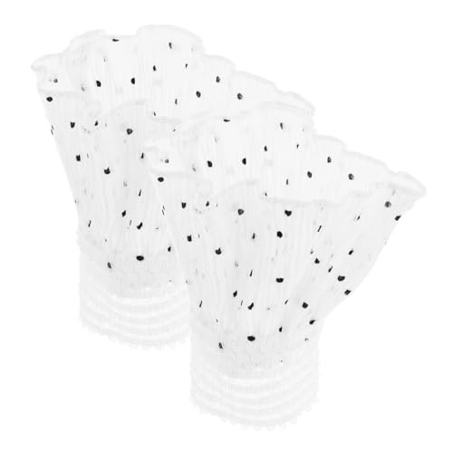 Healeved Hochzeits-handgelenkmanschetten Aus Spitze Elastisch Abnehmbar Für Frauen Als Accessoire Dekorativ Mit Rüschen Für Partys Abschlussball Alltagskleidung von Healeved