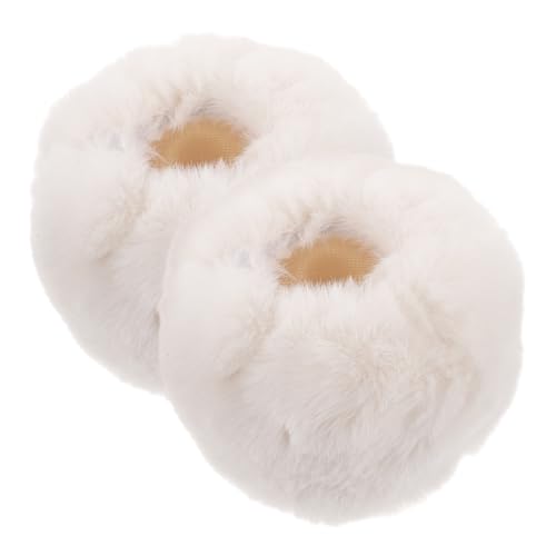 Healeved 1 Paar Hasen Haarwärme Armbänder Armreifen Aus Kunstfell Pelzmanschette Armstulpen Damen Pelzige Schlagarmbänder Flauschige Bündchen Künstliches Kaninchenfell von Healeved