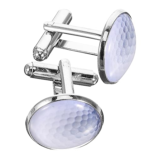 Healeved 1 Paar Herren Manschettenknöpfe mit Kristallglas Elegantes Design für Hochzeiten Festliche Anlässe Langlebige Praktische Cufflinks für Anzüge von Healeved