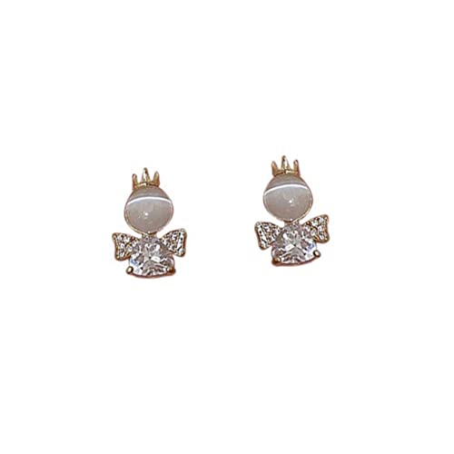 Healeved 1 Paar Katzenauge Ohrringe für Damen Rhinestone Ear Studs mit Design für Geburtstage Weihnachten Modischer Schmuck von Healeved