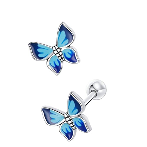 Healeved 1 Paar Ohrringe Schmetterlingsform Ohrstecker für Damen für Partys Besondere Anlässe Hypoallergen Hautfreundlich Passend zu Verschiedenen Outfits von Healeved