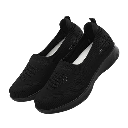 Healeved 1 Paar Sport-Sneaker Turnschuhe Wanderschuhe Damen Unterstützung breit gehen Gelegenheitsschuhe alleinige Wanderschuhe für Senioren atmungsaktive Schuhe Maschenschuhe Schwarz Healeved 1 Paar Sport-Sneaker Turnschuhe Wanderschuhe Damen Unterstützung breit gehen Gelegenheitsschuhe alleinige Wanderschuhe für Senioren atmungsaktive Schuhe Maschenschuhe Schwarz von Healeved