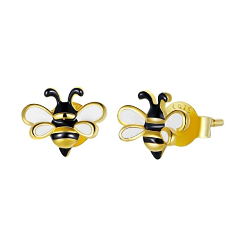 Healeved Kleine Bienenohrringe Aus Silber Für Frauen Minimalistischer Ohrschmuck Vielseitig Einsetzbar Für Verschiedene Anlässe Und Outfits von Healeved