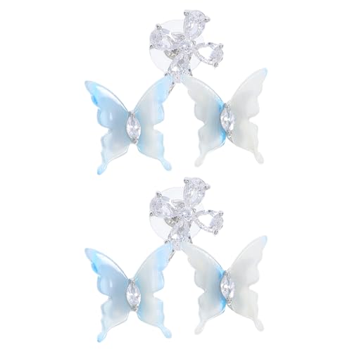 Healeved 1 Paar funkelnde Zirkonia-Schmetterlingsblumen-Ohrringe – eleganter funkelnder Ohrstecker für Damen für den Alltag und besondere Anlässe Healeved 1 Paar funkelnde Zirkonia-Schmetterlingsblumen-Ohrringe – eleganter funkelnder Ohrstecker für Damen für den Alltag und besondere Anlässe von Healeved