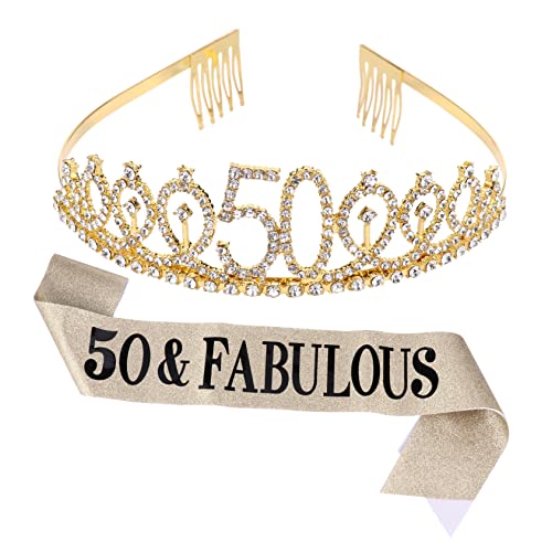 Healeved Einzigartiges Schärpen-set für Den Geburtstag Von Jungen und Mädchen Schärpen Graduiertenkrone für Partyetikette Gürtel und Haarkamm von Healeved