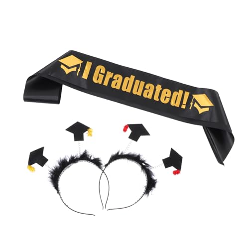 Healeved 1 Satz Abschlussset mit Doktorhut Headdress Schärpe und Haarreif für Graduierung Teiliges Set für Kreative Abschlussfeiern und Fotoshootings Healeved 1 Satz Abschlussset mit Doktorhut Headdress Schärpe und Haarreif für Graduierung Teiliges Set für Kreative Abschlussfeiern und Fotoshootings von Healeved
