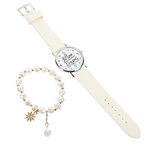 Healeved Mädchen Armbanduhr Satz mit Armband Metall Verstellbar Freizeit Uhr für Damen und Mädchen von Healeved