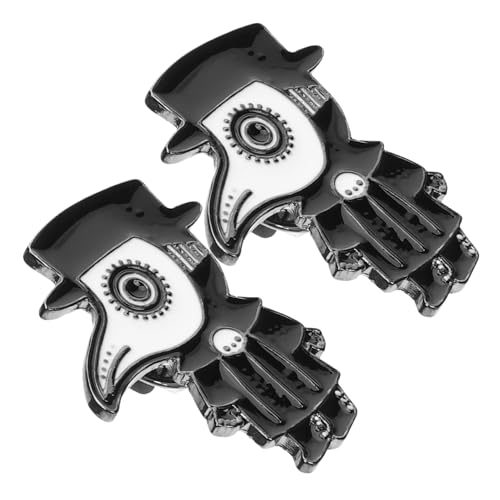 Healeved 2 Stück Pestarzt Brosche Emaille Anstecknadel für Kleidung und Hüte Lustige Deko Nadel für Damen Sicher und Langlebig für Alltag und Besondere Anlässe von Healeved