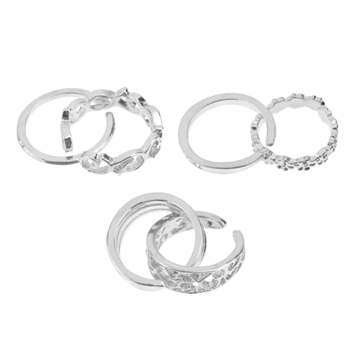 Healeved 1 Satz Diamond-in-liebesring Eincremehilfe Exquisiter Ringschmuck Exquisiter Weiblicher Ring Mit Strass Besetzter Ring Weiblicher Zehenring Exquisites Ringdekor Legierung Silber von Healeved
