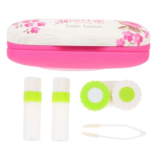 Healeved Tragbare Brillenbox Aus Hochwertigem Pu Und Flockmaterial Doppellagig Für Brillen Und Linsen Leicht Und Praktisch Für Haushalt Oder Unterwegs von Healeved