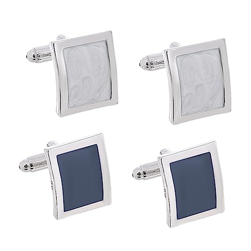 Healeved 1 Satz Herren Manschettenknöpfe Legierung Cufflinks Für Vielseitige Knöpfe Für Hochzeit Business Formelle Anlässe Stilvolles Accessoire Für Männer Väter Freunde 2 Paare von Healeved