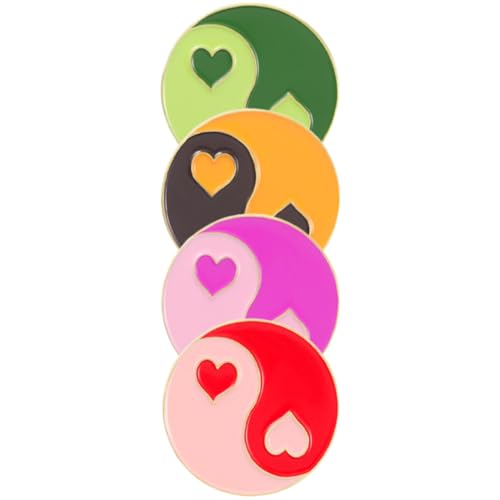 Healeved 1 Satz Herz Brosche Pin Teiliges Herz Anstecknadel Schmuckset Für Valentinstag Hochzeit Brosche Mit Feiner Verarbeitung Für Kleidung Taschen Und Hüte 4 Stück von Healeved