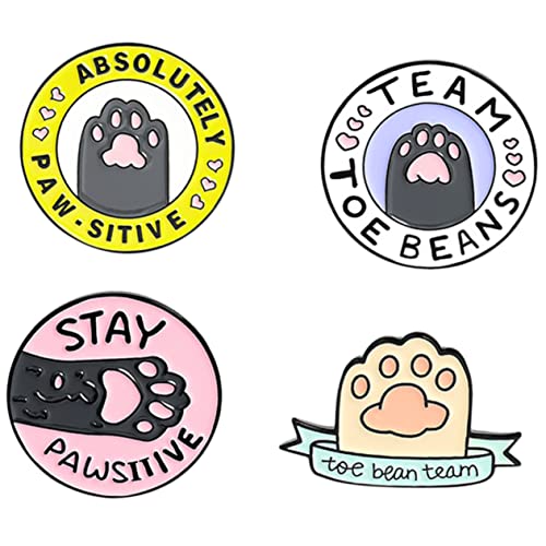 Healeved 4stücke Katzenpfote Brosche Schalbrosche Kleidungsbrosche Dekorative Brosche Clip Für Pullover Schals Kleider Anzüge Taschen Hüte Bastelarbeiten von Healeved