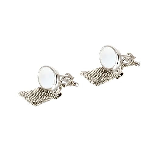 Healeved 1 Satz Ketten Manschettenknöpfe Für Herren Elegantes Hemddekor Stilvollem Design Für Hochzeiten Geschäftstreffen Besondere Anlässe Langlebig Einfach Zu Verwenden 2 Stück von Healeved